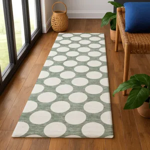 Luxury Washable Indoor/Outdoor The Reserve Sage 2\'3\" x 7\'6\" Runner Rug
