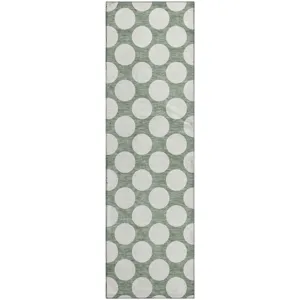 Luxury Washable Indoor/Outdoor The Reserve Sage 2\'3\" x 7\'6\" Runner Rug