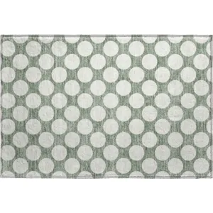 Luxury Washable Indoor/Outdoor The Reserve Sage 1\'8\" x 2\'6\" Rug