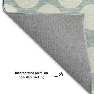 Luxury Washable Indoor/Outdoor The Reserve Seafoam 8\' x 10\' Rug