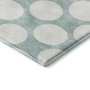 Luxury Washable Indoor/Outdoor The Reserve Seafoam 8\' x 10\' Rug