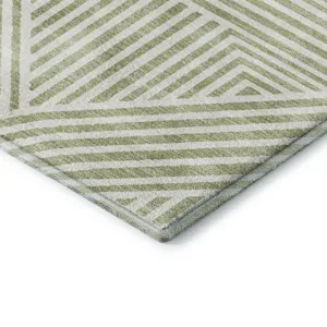 Luxury Washable Indoor/Outdoor The Reserve Aloe 2\'6\" x 3\'10\" Rug