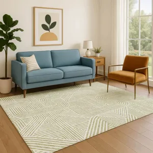 Luxury Washable Indoor/Outdoor The Reserve Aloe 2\'6\" x 3\'10\" Rug