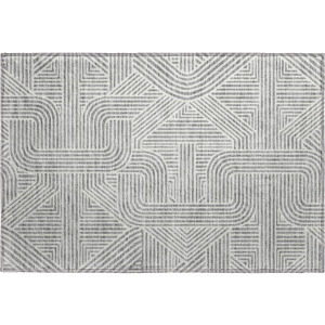 Luxury Washable Indoor/Outdoor The Reserve Gray Rug