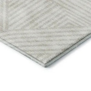 Luxury Washable Indoor/Outdoor The Reserve Linen 9\' x 12\' Rug
