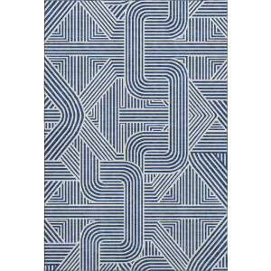 Luxury Washable Indoor/Outdoor The Reserve Navy Rug