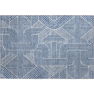 Luxury Washable Indoor/Outdoor The Reserve Navy Rug