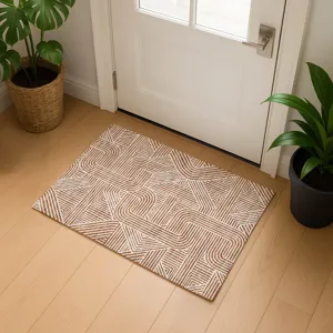 Luxury Washable Indoor/Outdoor The Reserve Paprika 1\'8\" x 2\'6\" Rug