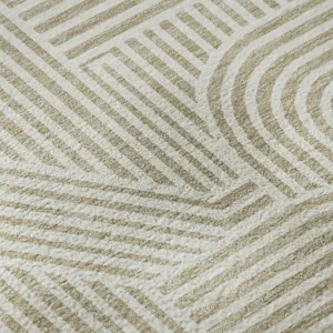 Luxury Washable Indoor/Outdoor The Reserve Putty 10\' x 14\' Rug