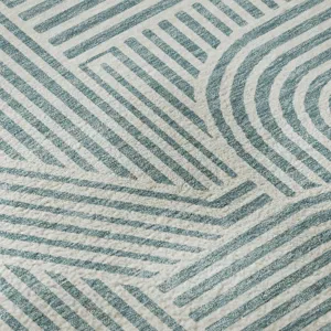 Luxury Washable Indoor/Outdoor The Reserve Teal 1\'8\" x 2\'6\" Rug