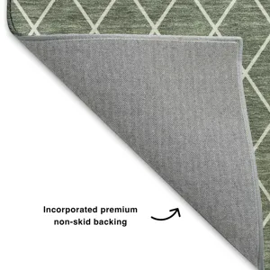 Luxury Washable Indoor/Outdoor The Reserve Basil 8\' x 10\' Rug