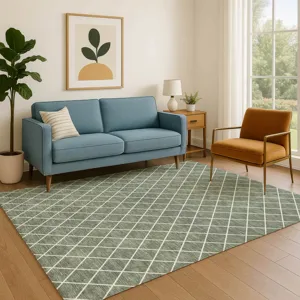 Luxury Washable Indoor/Outdoor The Reserve Basil 8\' x 10\' Rug
