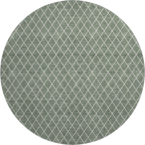 Luxury Washable Indoor/Outdoor The Reserve Basil 8' x 8' Round Rug
