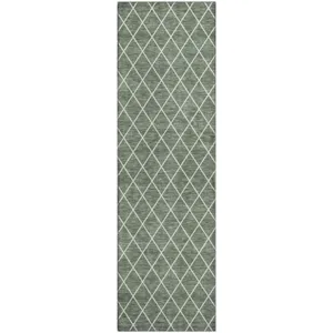 Luxury Washable Indoor/Outdoor The Reserve Basil 2\'3\" x 7\'6\" Runner Rug