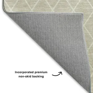 Luxury Washable Indoor/Outdoor The Reserve Beige 8\' x 10\' Rug