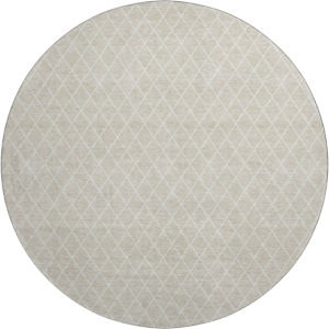 Luxury Washable Indoor/Outdoor The Reserve Beige 8' x 8' Round Rug