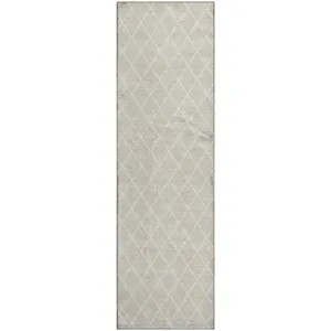 Luxury Washable Indoor/Outdoor The Reserve Beige 2\'3\" x 7\'6\" Runner Rug