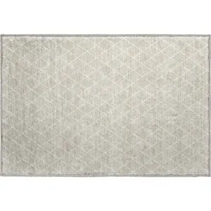 Luxury Washable Indoor/Outdoor The Reserve Beige 1\'8\" x 2\'6\" Rug