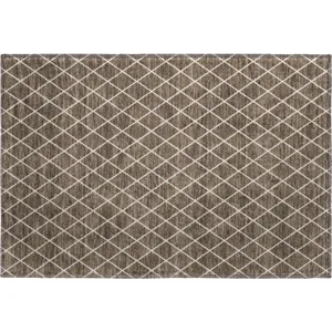 Luxury Washable Indoor/Outdoor The Reserve Brown 1\'8\" x 2\'6\" Rug