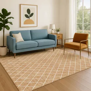 Luxury Washable Indoor/Outdoor The Reserve Copper 3\' x 5\' Rug