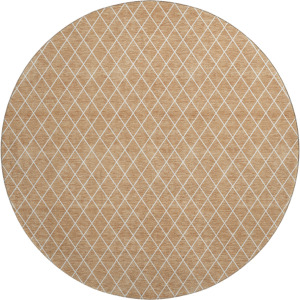 Luxury Washable Indoor/Outdoor The Reserve Copper 8' x 8' Round Rug