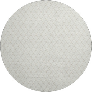 Luxury Washable Indoor/Outdoor The Reserve Ivory 8' x 8' Round Rug