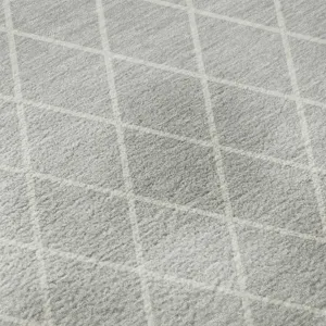 Luxury Washable Indoor/Outdoor The Reserve Silver 9\' x 12\' Rug