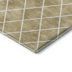 Luxury Washable Indoor/Outdoor The Reserve Walnut 5\' x 7\'6\" Rug