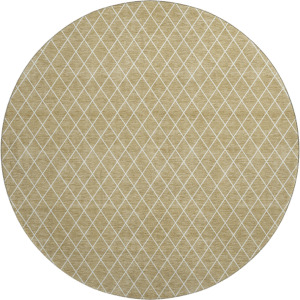Luxury Washable Indoor/Outdoor The Reserve Walnut 8' x 8' Round Rug
