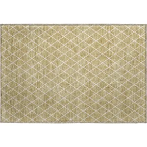 Luxury Washable Indoor/Outdoor The Reserve Walnut 1\'8\" x 2\'6\" Rug