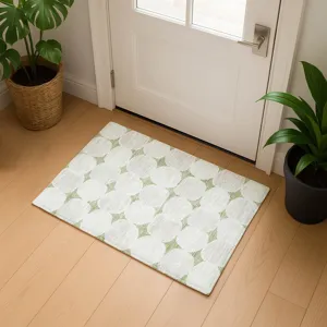 Luxury Washable Indoor/Outdoor The Reserve Aloe 1\'8\" x 2\'6\" Rug