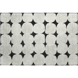 Luxury Washable Indoor/Outdoor The Reserve Black Rug