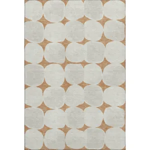 Luxury Washable Indoor/Outdoor The Reserve Copper 3\' x 5\' Rug