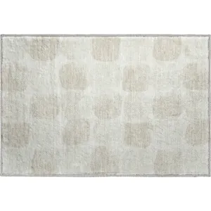 Luxury Washable Indoor/Outdoor The Reserve Ivory 1\'8\" x 2\'6\" Rug