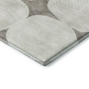 Luxury Washable Indoor/Outdoor The Reserve Taupe 10\' x 14\' Rug