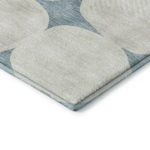 Luxury Washable Indoor/Outdoor The Reserve Teal 3\' x 5\' Rug