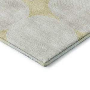 Luxury Washable Indoor/Outdoor The Reserve Wheat 5\' x 7\'6\" Rug