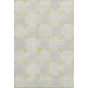 Luxury Washable Indoor/Outdoor The Reserve Wheat 5\' x 7\'6\" Rug