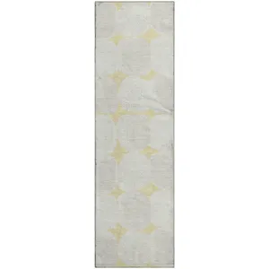 Luxury Washable Indoor/Outdoor The Reserve Wheat 2\'3\" x 7\'6\" Runner Rug