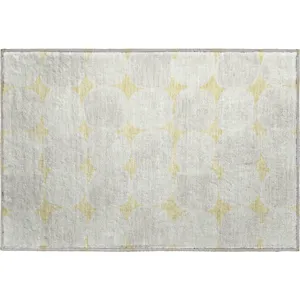 Luxury Washable Indoor/Outdoor The Reserve Wheat 1\'8\" x 2\'6\" Rug