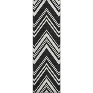 Luxury Washable Indoor/Outdoor The Reserve Black 2'3