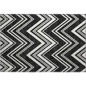 Luxury Washable Indoor/Outdoor The Reserve Black Rug