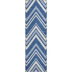 Luxury Washable Indoor/Outdoor The Reserve Blue 2'3