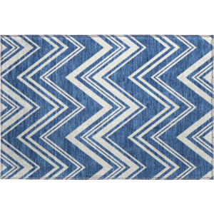 Luxury Washable Indoor/Outdoor The Reserve Blue Rug