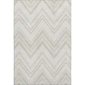 Luxury Washable Indoor/Outdoor The Reserve Ivory 10\' x 14\' Rug