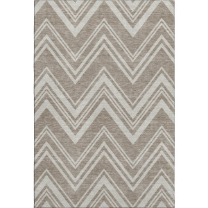 Luxury Washable Indoor/Outdoor The Reserve Khaki Rug