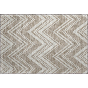 Luxury Washable Indoor/Outdoor The Reserve Khaki Rug