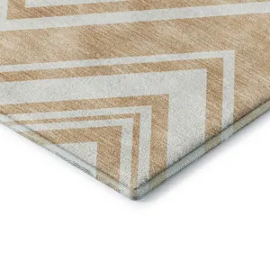 Luxury Washable Indoor/Outdoor The Reserve Peach 9\' x 12\' Rug