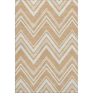 Luxury Washable Indoor/Outdoor The Reserve Peach 9\' x 12\' Rug