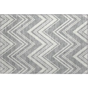 Luxury Washable Indoor/Outdoor The Reserve Pewter Rug